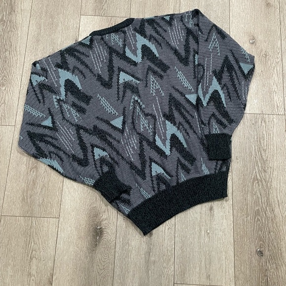 Vintage 80s 3d coogi style sweater size large - Picture 2 of 7